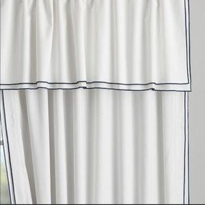 2 Pottery Barn Teen linen blackout drapes PARKER
